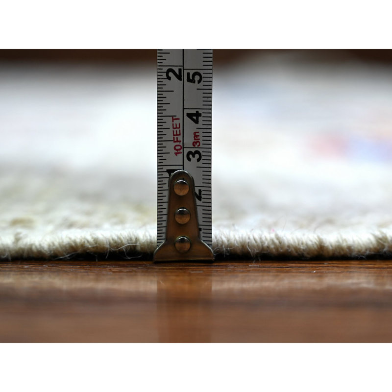 One-of-a-Kind Rectangle 8'2" X 9'9" New Age Area Rug in Beige