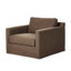 Hampton Slipcovered Swivel Armchair-89919283