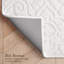 Feya Machine Woven Synthetic Aera Rug in White-1587238538