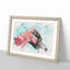 View Of The Golden Gate Bridge In San Francisco Watercolour - Framed Print-56882343-56882347