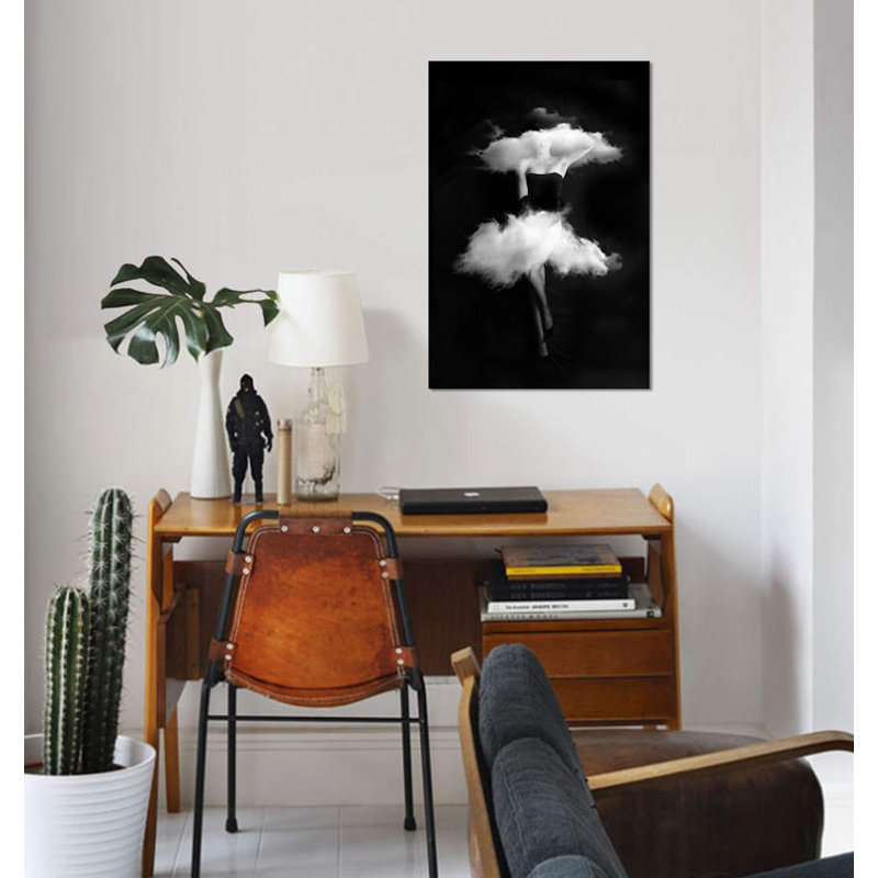 «Clouds», impression sur toile, H 40 po x l 26 po x P 1,5 po, Toile tendue, Pas de tapis