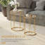 Ensemble de tables de bout en verre