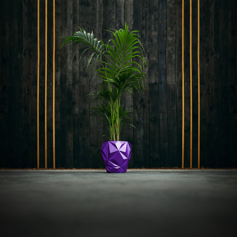 Handmade Planter, Violet Metallic