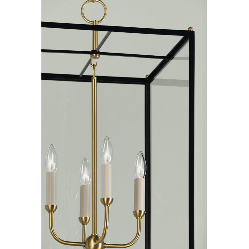 Chaselton 4 - Light Pendant, Clear Glass/Black