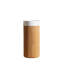 Armoire cylindrique autoportante de 16 po, cuve à surface solide ronde blanche sans trou de robinet, sans couvercle d'évier, sans robinet et ensemble de bonde-132915572-132915573