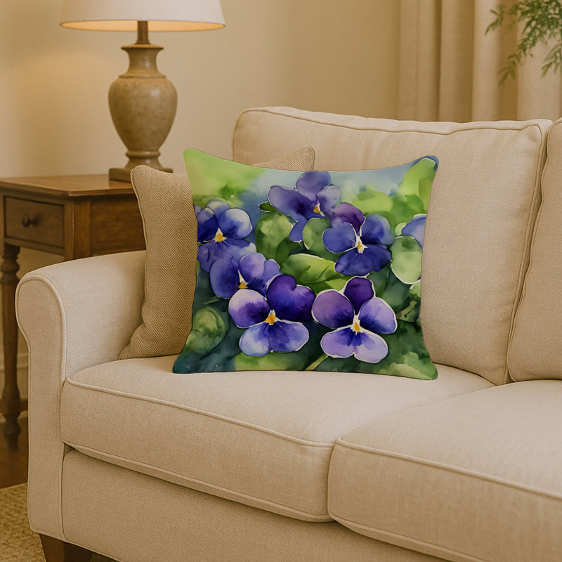 Coussin décoratif Rhode Island, Carré 14 po