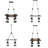 Ottoville 4 - Light Dimmable Square / Rectangle Chandelier