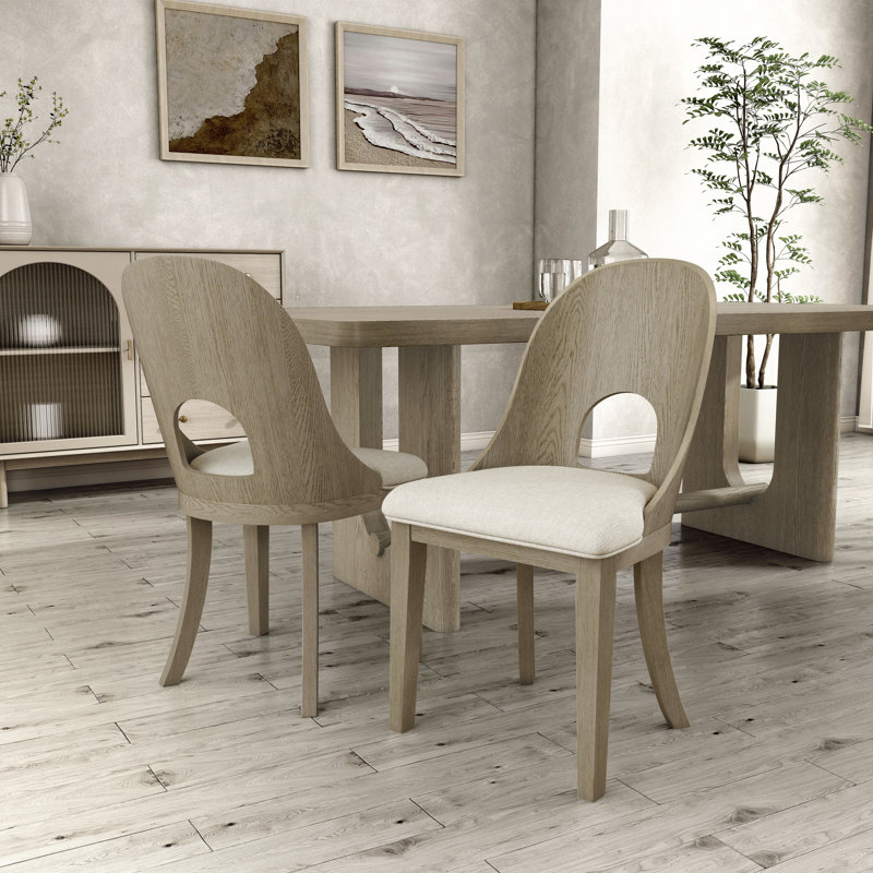 Chaises d'appoint Doloros Hypes, Cadre en bois beige