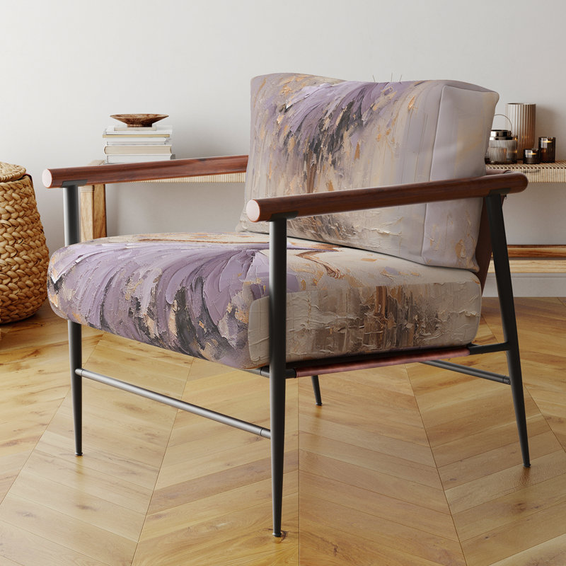 Fauteuil d'appoint rembourré Minimalisme, Noir