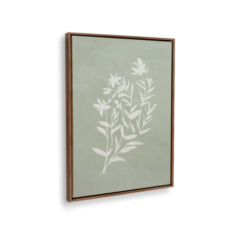 Reproduction d'art «Botanical Toss I» par Dogwood, L 30 x H 40, Brun, Toile avec cadre