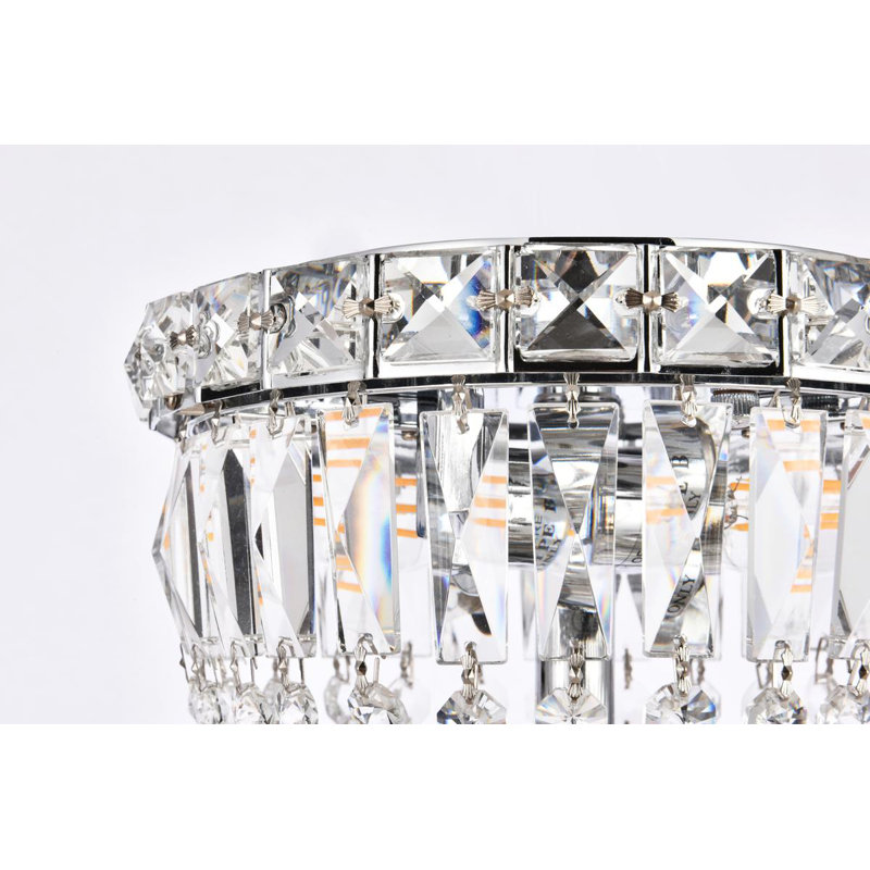 Stinnett Crystal Flush Mount, Gold, Royal Cut
