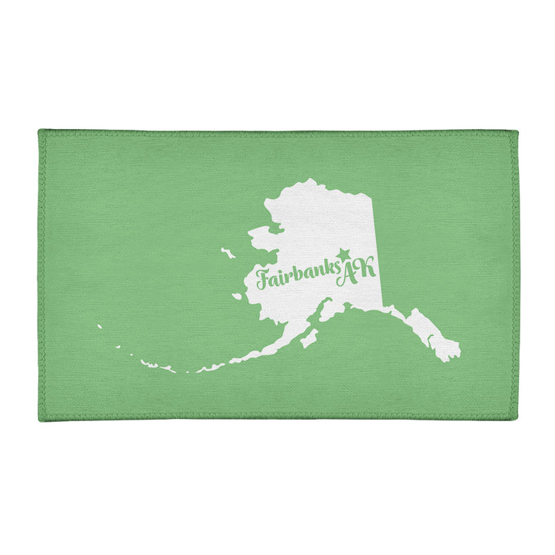 Tapis en poly-chenille fairbanks alaska, Rectangle 5 pi x 7 pi