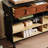 Brown+Black Solid Wood Sideboard