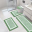 Ensemble de 4 tapis de bain en microfibre absorbante douce avec envers antidérapant (ensemble de 4)-1761367433
