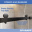 66 à 72 po X P 76 po H Double porte de douche coulissante sans cadre avec (10 mm) en verre trempé-107225047