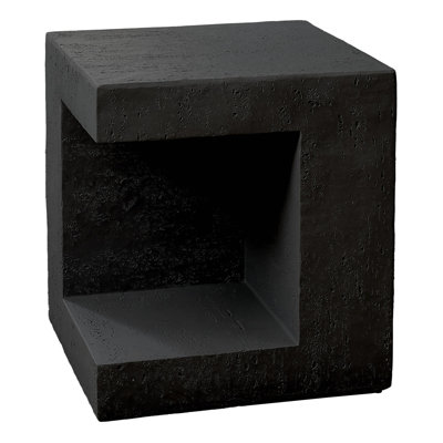 Modern Accent Table 25"H Indoor Or Outdoor Side Table Nightstand End Square Bedroom Living Room