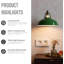 16.5cm H Metal Lamp Shade-1329220013