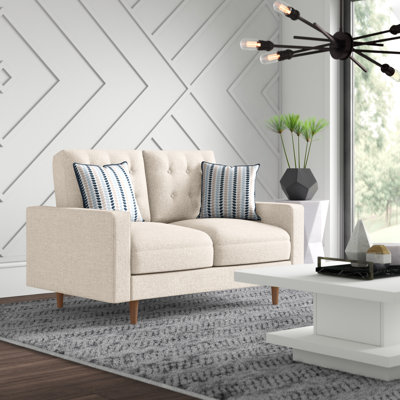 Wipert 50.4" Velvet Square Arm Loveseat