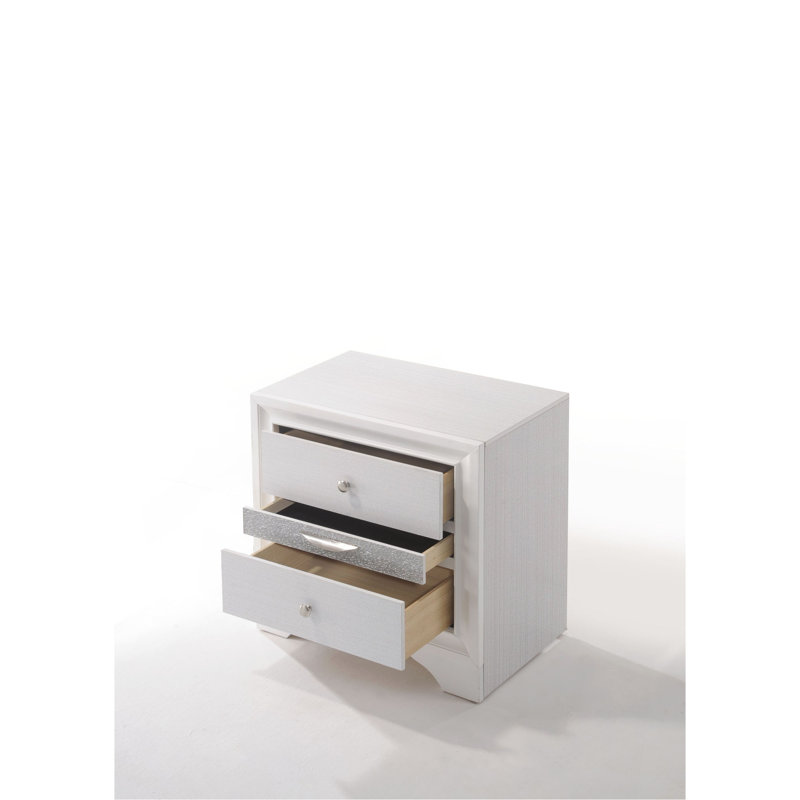 Table de chevet Naima, Blanc