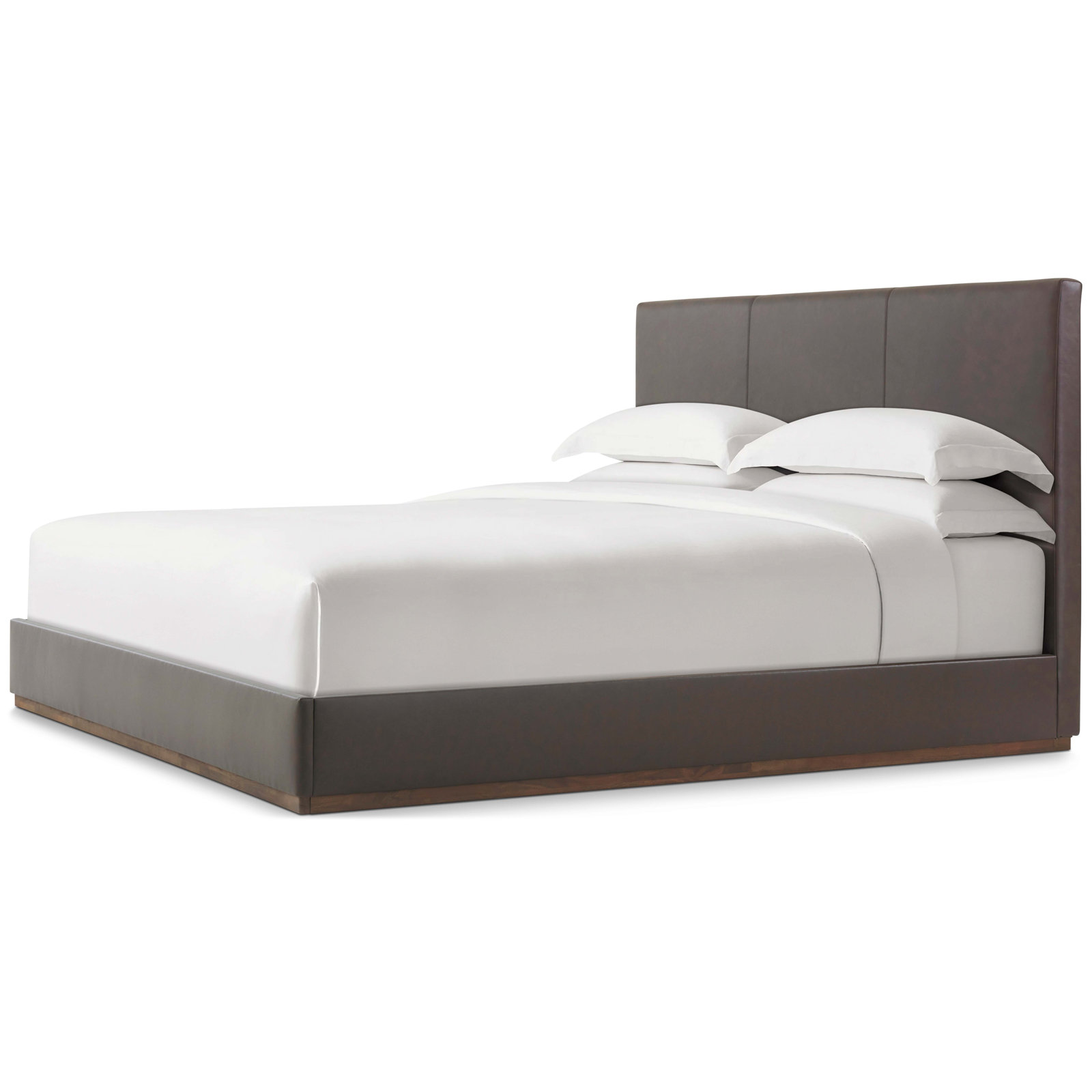 Upholstered Bed, Gray