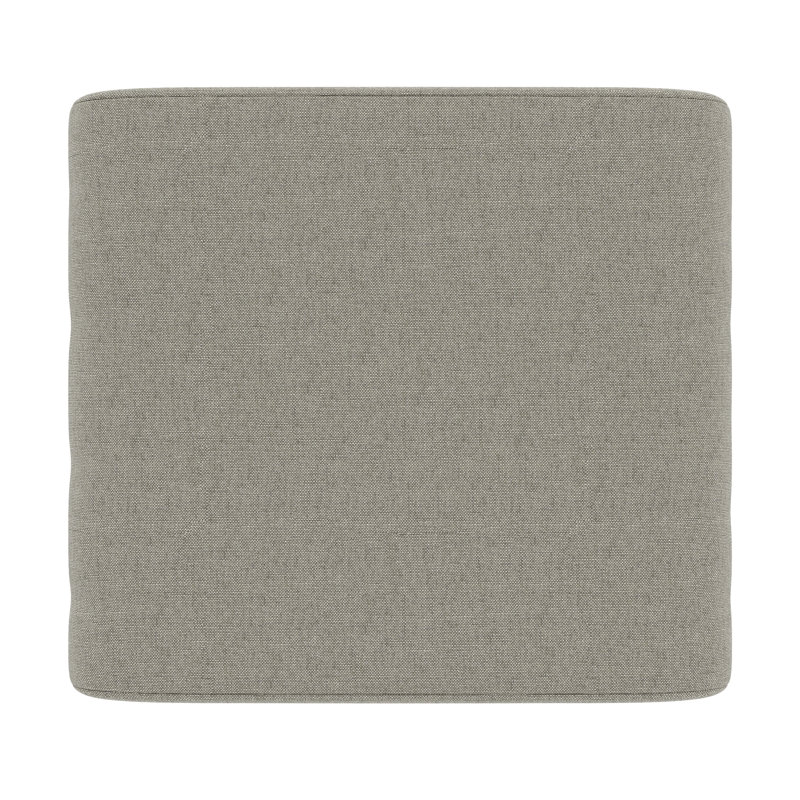 Coussin de repose-pieds d'extérieur Sunbrella®, Sunbrella® à tissage uni palette colombe, H 4 po x l 22 po x P 20 po