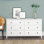 Commode double en bois massif 63,75 po à 6 tiroirs Greenport