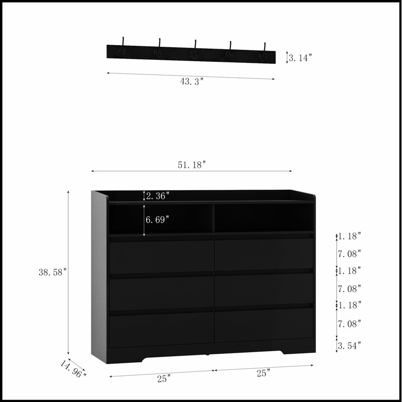 Armoire de rangement pour le salon avec plusieurs tiroirs et compartiments, parfaite pour les espaces organisés et élégants