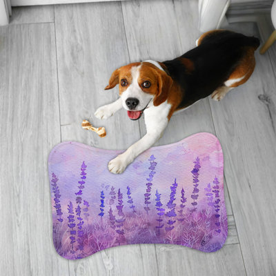 Lavender Dreamscapes - 1 Piece Bone Shape Feeding Mat
