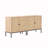 Set Of 2 Rolland A Console Table Side Table With Rattan Door