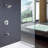 Modern Multifunction Pressure-Balanced Rain Shower Faucet Set with Tub Faucet-129442291