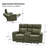 Basit 71" Modern Power Zero Gravity Theater Seating Recliner Sofa with Storage Armrest And Cup Holders-1384240489