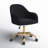 Jaylyn Velvet Office Chair with Gold Chrome Base-250480001