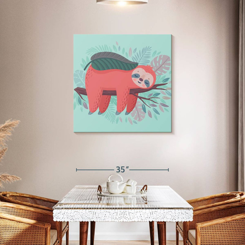 Crowle Sleepy Sloth, 36" H x 36" W