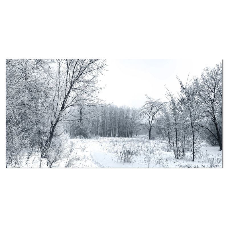« belle hiver panorama », impression sur toile tendue, H 28 x l 60 po x P 1 po