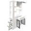 Armoire de rangement avec espace de rangement multifonctionnel, organisateur d'entrée en bois moderne-129764266
