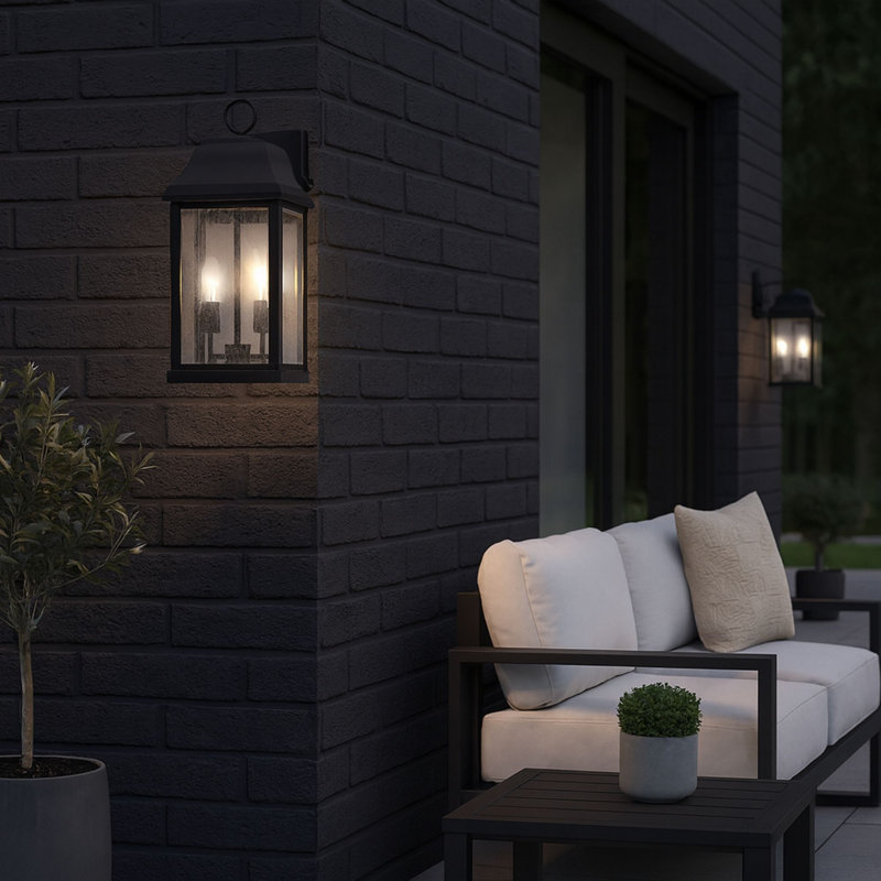 Aronson Plug & Play 1-Light Outdoor Wall Light in Transitional and Modern Style-16 Inches Tall and 7.24 Inches Wide