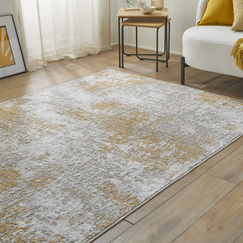 Edgeworth Silver/Gold/Beige Rug, Rectangle 200cm  x 300cm