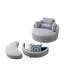 Grand fauteuil rond rond avec accoudoir de jardin Welike-985010030