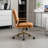 Leather Upholstered Swivel Office Chair-252903564