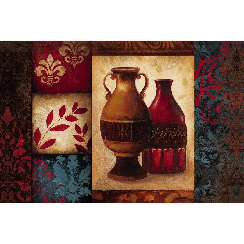 Pattern Transitional Pots - Wrapped Canvas Print, 81cm H x 122cm W x 3.8cm D