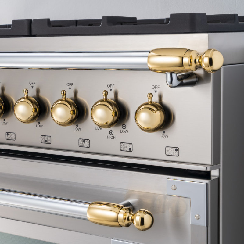 Bertazzoni Range & Hood Kit, Gold