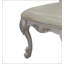 Chaise d'appoint en tissu et blanc os