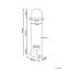 Steel Freestanding 2 - Hook Coat Rack