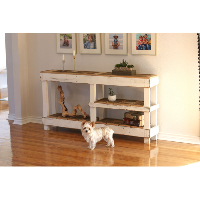 Console en bois massif 60 po Taleigha