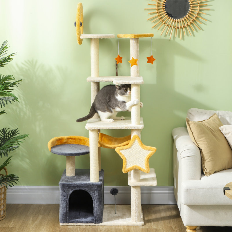 Tour à chat 63 po pour chats d'intérieur