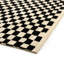 Sinead Hand Knotted Wool Checkered Area Rug in Black-196296289