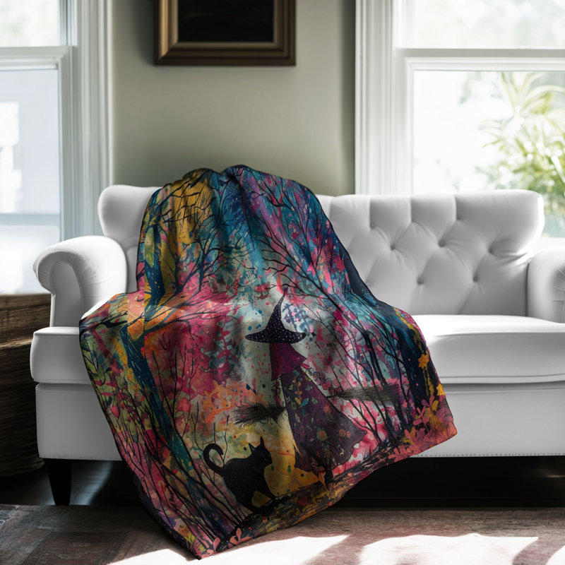 Woodland Witchcraft - 1 Piece Premium Sherpa Blanket 0174, 60" W x 80" L