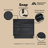 Horizon 22" Modern Nightstand with Easy Snap Assembly and 2 Full Extension Drawers in Charcoal Gray-1123397103