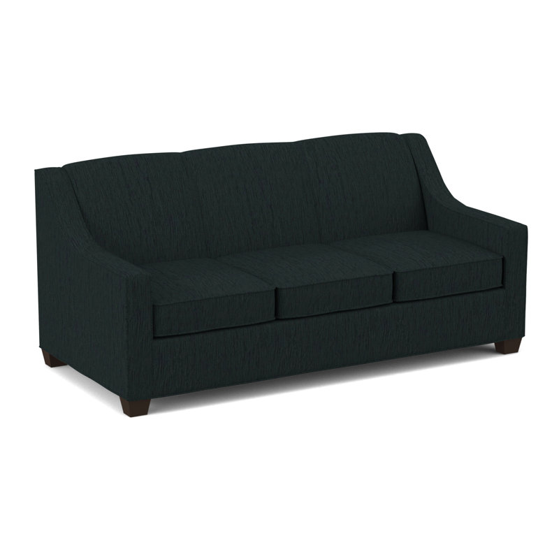 Phillips Square Arm Sofa with Reversible Cushions, Cafelle, Fluff Wall Street, 34.5" H x 68" W x 36" D