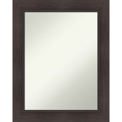 Sloped Non-Beveled Framed Bathroom Vanity Wall Mirror